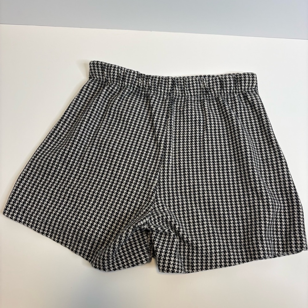 Zara Kids Black/White Gingham Fall Skort Girls Size 9 - Picture 2 of 5